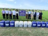 Đồng chí Trương An Ninh, Ủy viên Ban Thường vụ Tỉnh ủy, Trưởng Ban Tuyên giáo và Dân vận Tỉnh ủy đến thăm mô hình sản xuất lúa hữu cơ liên kết tiêu thụ sản phẩm tại HTX Nông nghiệp Thượng Hòa, xã Vĩnh Linh