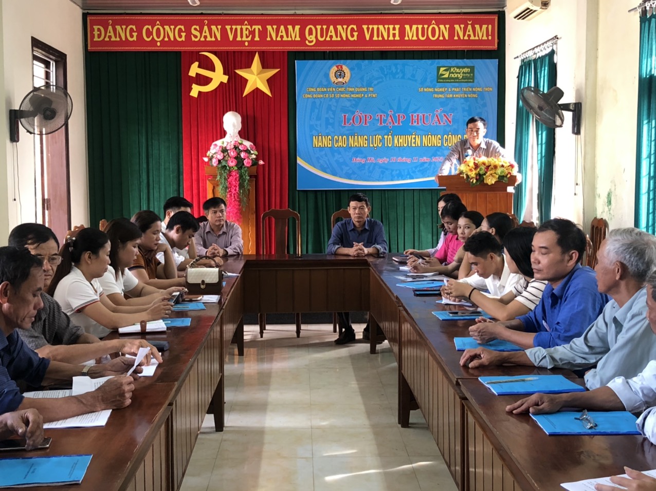 TIẾP TỤC ĐỔI MỚI, NÂNG CAO HIỆU QUẢ HOẠT ĐỘNG  TRUYỀN THÔNG - ĐÀO TẠO, TƯ VẤN KHUYẾN NÔNG ĐỂ GÓP PHẦN ĐẨY MẠNH CHUỖI LIÊN KẾT, NHÂN RỘNG CÁC MÔ HÌNH KHUYÊN NÔNG  HIỆU QUẢ